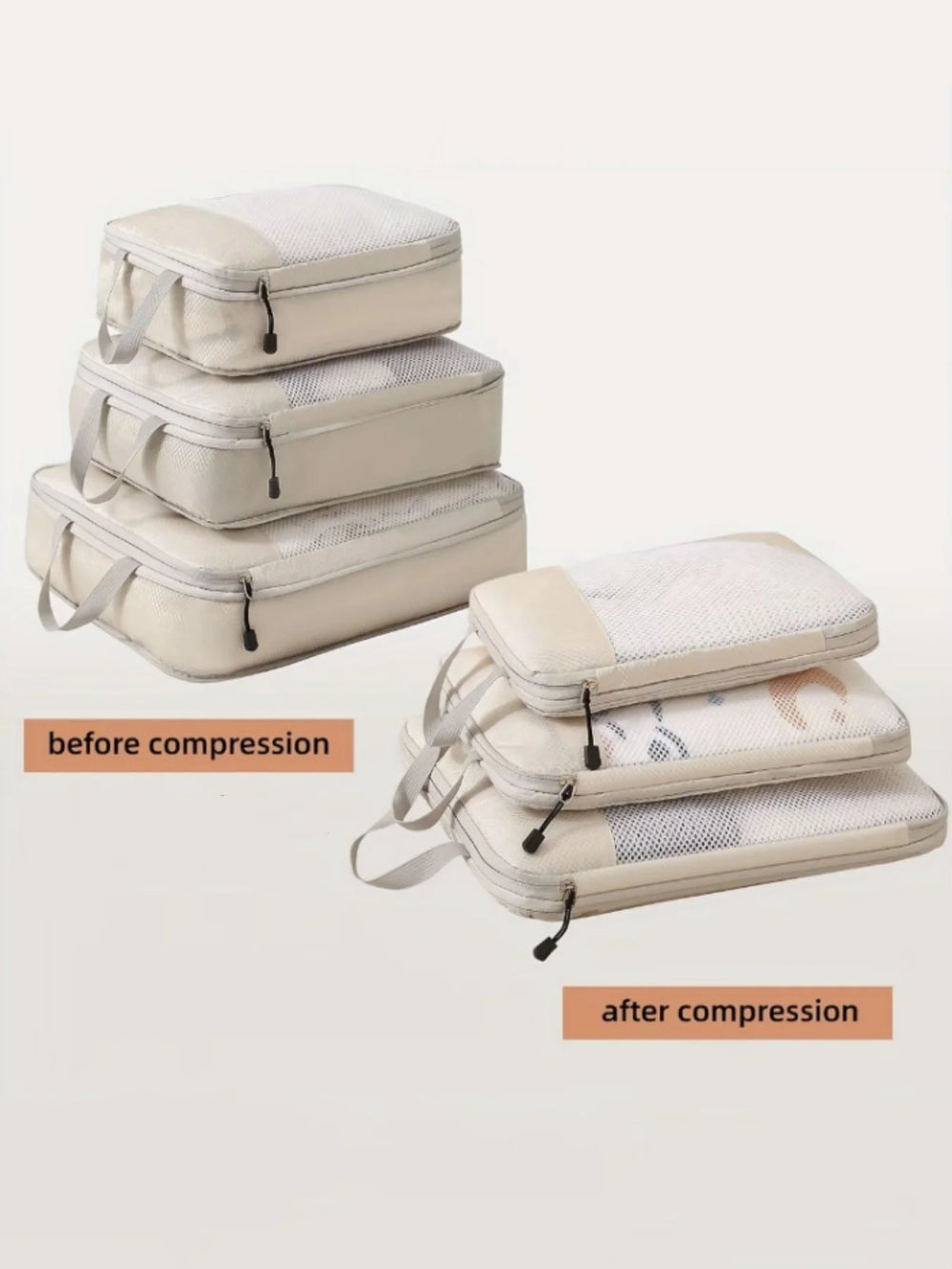 3-Piece Compression Packing Cubes