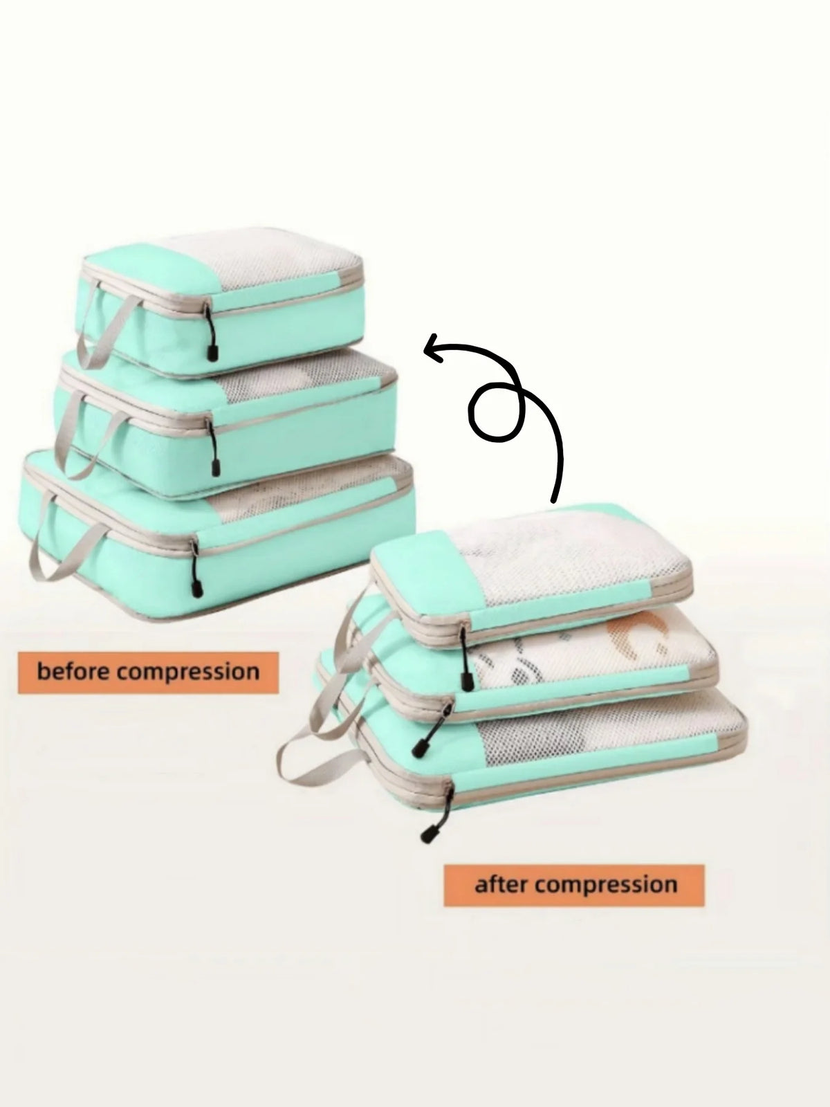 3-Piece Compression Packing Cubes