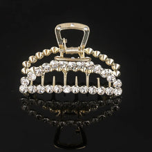 Korea Shiny Crystal Rhinestones Hair Clip Claw Clip Pearl Hair Clips for Women Simple Geometric Hair Clips for Girls Headwear