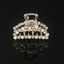 Korea Shiny Crystal Rhinestones Hair Clip Claw Clip Pearl Hair Clips for Women Simple Geometric Hair Clips for Girls Headwear