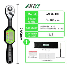 Professional Adjustable Preset MINI Digital Torque Wrench Bicycle Car Repair Tool Torque Spanner   1/4" 3/8" 1/2"