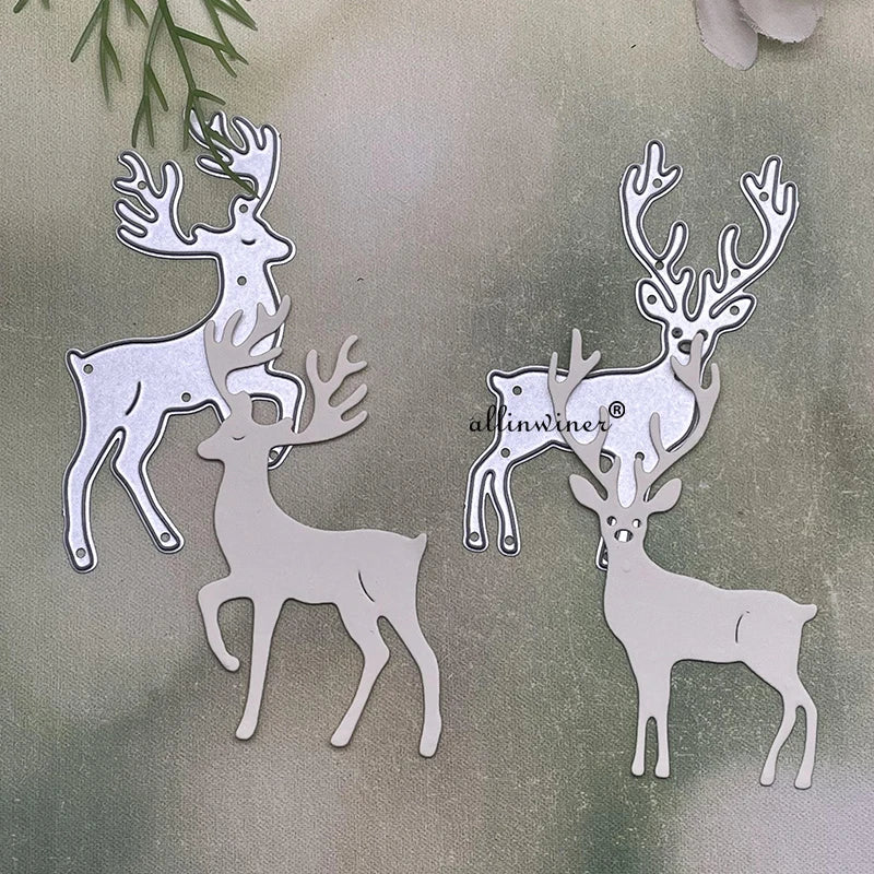 Sika deer decoration Metal Cutting Dies for DIY Scrapbooking Album Paper Cards Decorative Crafts Embossing Die Cuts