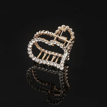 Korea Shiny Crystal Rhinestones Hair Clip Claw Clip Pearl Hair Clips for Women Simple Geometric Hair Clips for Girls Headwear