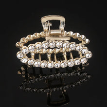 Korea Shiny Crystal Rhinestones Hair Clip Claw Clip Pearl Hair Clips for Women Simple Geometric Hair Clips for Girls Headwear