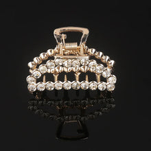 Korea Shiny Crystal Rhinestones Hair Clip Claw Clip Pearl Hair Clips for Women Simple Geometric Hair Clips for Girls Headwear