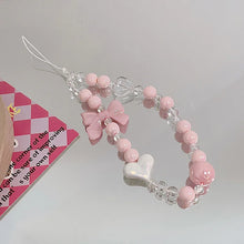 Cute Phone Strap Chain Fashion Colorful Crystal Bracelet Phone Charm for Mobile Phone Kawaii Schoolbag Pendant Accessories