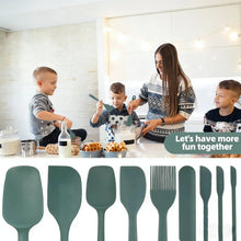 Silicone Baking Tool Set 6-piece/ 9-piece Cream Scraper Oil Brush Heat-resistant Food Grade BBQ and Kitchen Utensils