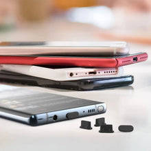 10pcs Type-C Dust Plug USB Charging Port Protective Cover Black White Silicone Dust Cap and Charging Port Phone Dust Protection