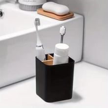 Bathroom Organizer Made of with Three Compartments for Toothbrushes And Toothpaste, Suitable for Electric Toothbrushes