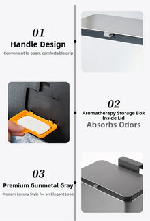 Effortless Cleanup Space-Saving Mounted Trash Bin for Kitchen Multi-Functional Garbage Storage