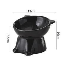 cat accessoriesElevated Slanted Anti Tip Cat Bowl Neck Protection Dual Purpose Pet Food Water Feeder Large Capacity Pet Supplies