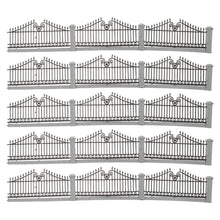 Halloween Landscaping Accessories Dollhouse Fence Gothic Miniature Railing Diorama Accessory Fairy Garden Black Decor