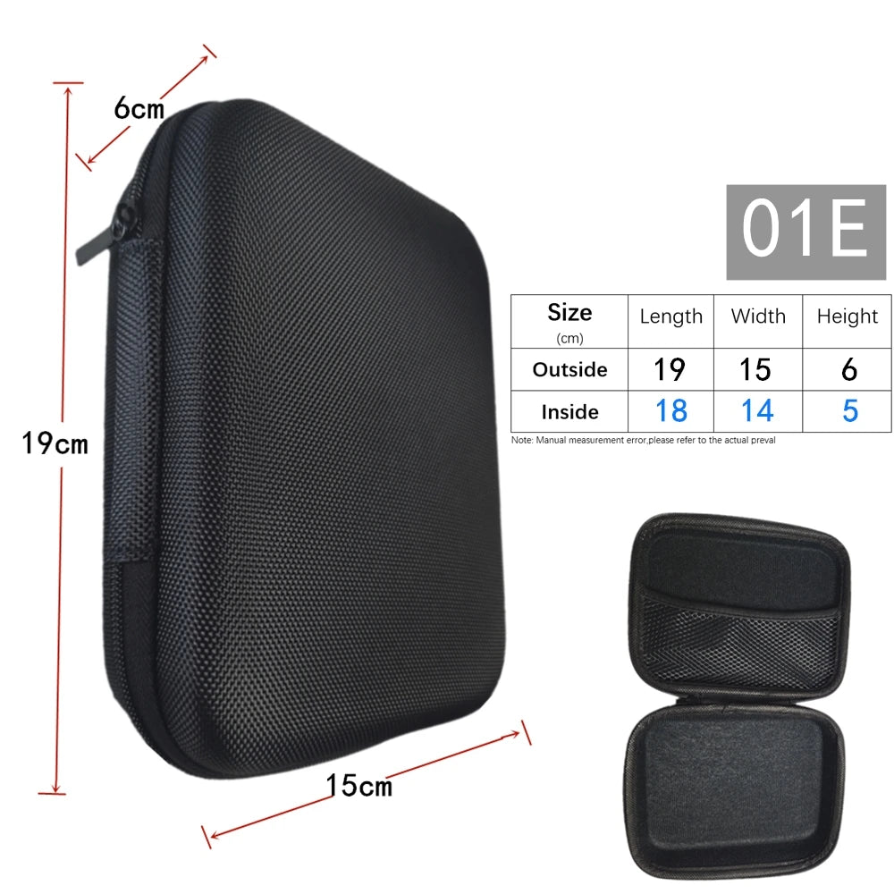 Earphone Data Storage Bag  Cable Organizer Multimeter Electronic Box Bags Zipper Pouch Tech Gadgets Portable Charger U Disk Case