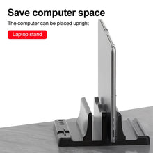 Office ABS  Laptop Stand Vertical Save Desktop Space Easy To Place Computer Accessories Scalable Width Office Desk Storage