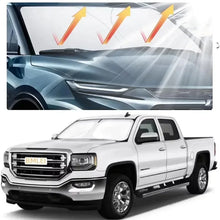 Foldable Car Windshield Sunshade UV & Heat Block Reflective Cover, Portable Auto Front Window Sun Shield for Most Vehicles