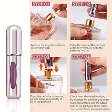 5ML Refillable Perfume Atomizer Portable Travel Mini Empty Perfume Spray Bottle Aluminum Cosmetic Dispenser Container