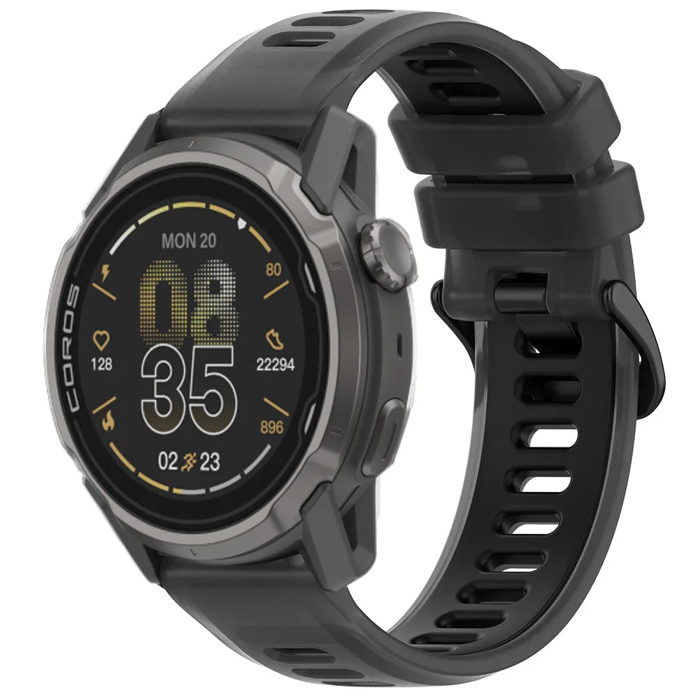 20/22mm Semi-Transparent Silicone Strap For COROS APEX 4 42mm/PACE 4/3/Pro Suunto Vertical 2 Adjustable Bracelet CMF Watch 3 Pro