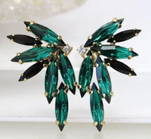 2026 New Style Fashion Green Crystal Pendant Earrings for Women's Engagement Party Accessories with Noble  Unique Jewelry