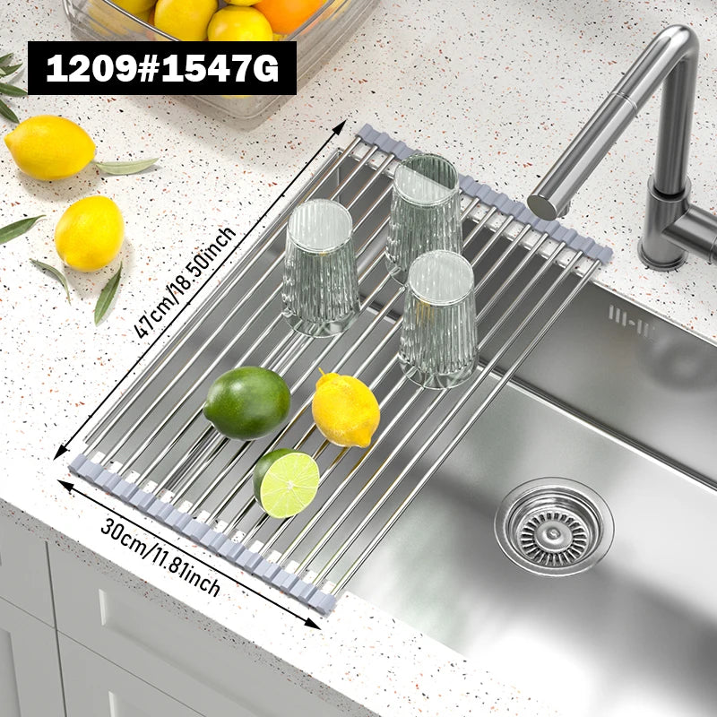 Roll-Up Over-Sink Drying Rack