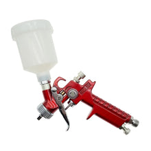 0.8mm/1.0mm Nozzle H-2000 Professional HVLP Mini Paint Spray Gun Airbrush +250ML Plastic Pot Used for Paint Spraying