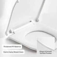 U-Shape Toilet Seat Lid Slow Close Anti-Bacterial Easy to Clean Removable Soft PP Material Strong Pressure Toilet Seat Covers