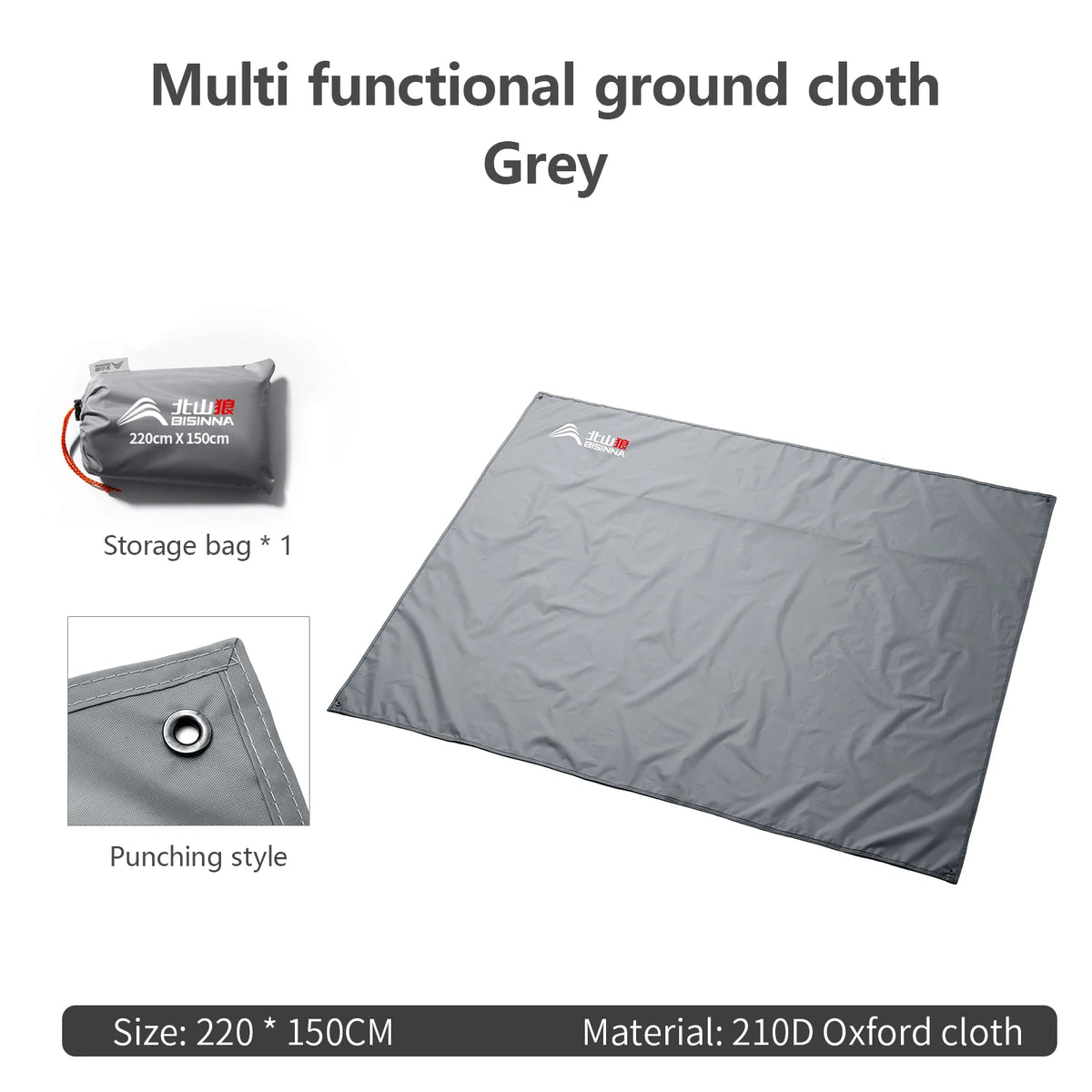 BISINNA Camping Mat Portable Picnic Mat Waterproof Tent Floor Trap Pocket Tent Footprints for Beach  Hiking Camping Equipment