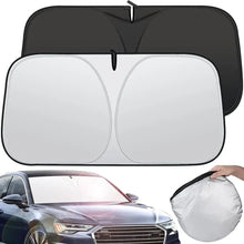 Foldable Car Windshield Sunshade UV & Heat Block Reflective Cover, Portable Auto Front Window Sun Shield for Most Vehicles