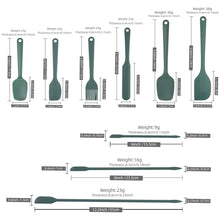 Silicone Baking Tool Set 6-piece/ 9-piece Cream Scraper Oil Brush Heat-resistant Food Grade BBQ and Kitchen Utensils