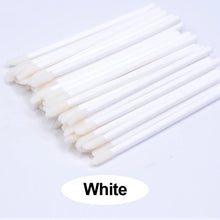 50pcs Disposable Lip Brush Makeup Mascara Wands Solid Stick  Lipgloss Lipstick Brushes Micro Beauty Applicators Wands