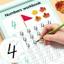Control Pen Training Number 0-100 Drawing Red Book Children's Enlightenment Exercise Book Digital Copying Practice Calligraphy