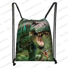 Ancient Animal Dinosaur Backpack Women Men Travel Bag Teenager Boys Girls Bookbag Children Canvas Drawstring Bag Kids Gift