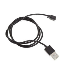 Universal 2Pin Strong Magnetic Charge Cable USB Charging Line Cord ABS Material Black White for Smart Watches