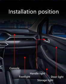 For Accessories For LED Symphony Car Interior Decoration Atmosphere Light RGB Acrylic Strip Additional Replacement 6/10/14/18in1