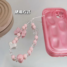 Cute Phone Strap Chain Fashion Colorful Crystal Bracelet Phone Charm for Mobile Phone Kawaii Schoolbag Pendant Accessories