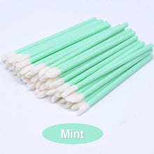 50pcs Disposable Lip Brush Makeup Mascara Wands Solid Stick  Lipgloss Lipstick Brushes Micro Beauty Applicators Wands