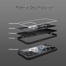 Popular Wolf Design Tempered Glass Phone Case For iPhone 18 17 16 15 14 13 12 11 Pro Max Air 16E XR XS X 7 8 Plus Hard Cover