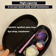 Protective Hard Shell Glasses Case Portable Zipper Storage Box With Carabiner Clip Fits Sunglasses Eyeglasses Reading Travel