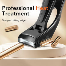 1Pcs Angled Head Nail Clippers with Catcher Nail File for Thick Toenails Large with Wide Jaw Opening Sharp Clipper Cutter