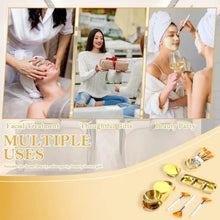 Beauty Facial Mask Applicator Set Stainless Steel Bowls Brushes Sponges Durable Skincare Tools For Spa Salon Home Usage