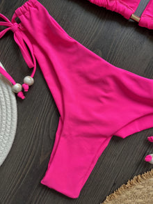 Sexy Women Bikini 2025 New Push-Up Bra Bikini Set Swimsuit For Women Solid Beachwear Ladies Chest Pad Swimwear