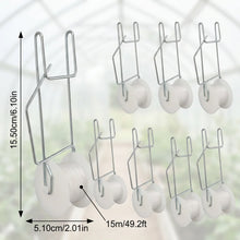 10Pcs/set Garden Plant Roller Hooks Tomato Support Hooks Kits Support String Rope For Tomatoes Eggplants Watermelons Peppers