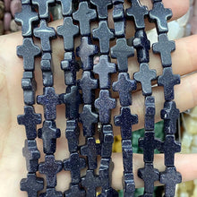 10X14MM Natural Stone Cross Shape Agates Quartz Turquoises Spacer Beads For Jewelry Making DIY Bracelet Necklace Accessories