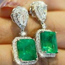 2026 New Style Fashion Green Crystal Pendant Earrings for Women's Engagement Party Accessories with Noble  Unique Jewelry