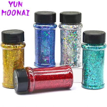 Silver Holographic - Craft Nail Glitter - 2oz Glitter Mix Chunky Glitter Bulk Colors in Shaker, Nail Glitter Decoration
