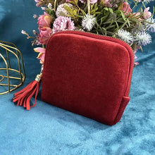 Jewelry Storage Bag With Tassel Pendant Multi Layer Lining Ring Necklace Packaging Large Capacity Travel Bracelet Storage Pouch