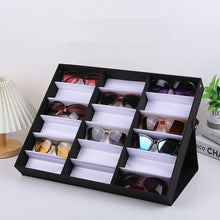 12/18 Slot / Grid Eyeglass Storage Box Sunglasses Display Stand Eyeglass Storage Tray Ladies Gentlemen Eyeglass Collection Box