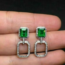 2026 New Style Fashion Green Crystal Pendant Earrings for Women's Engagement Party Accessories with Noble  Unique Jewelry
