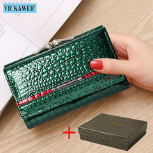Free Gift Small Cute Wallet For Women Fashion Mini Purse Female Patent Leather Ladies Designer Brand Short Red Woman Card Holder