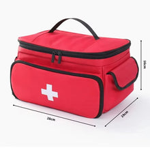 High-Capacity Portable First Aid Kit, Travel Medicine And Medication Storage Bag Oxford Cloth Organizer Box Emergency Survival