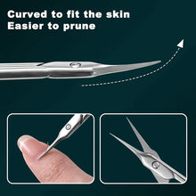 Beauty Cuticle Scissors Precise Stainless Steel Tool for Nail Care And Facial Grooming Equipped with Protective Storage Cover